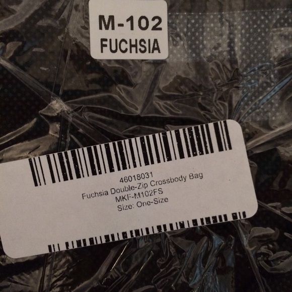 NWT Fuschia Double-Zip Crossbody by Mia K Farrow - Picture 8 of 8